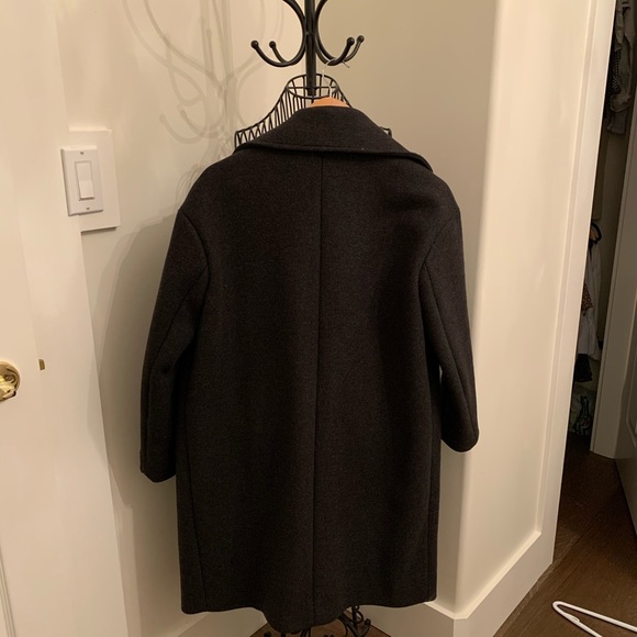 & Other Stories Very Dark Grey Wool Coat - Picture 5 of 5